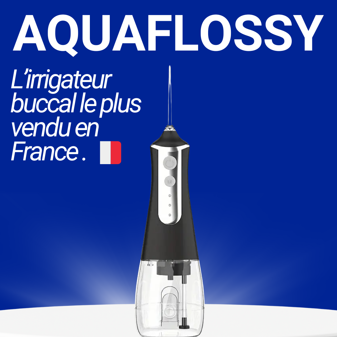 AquaFlossy Pro - Irrigateur Dentaire Haute Pression Pour Des Dents Éclatantes